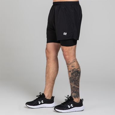 Black Men’s Nitro 2in 1 shorts with built-in base layer from O’Neills 