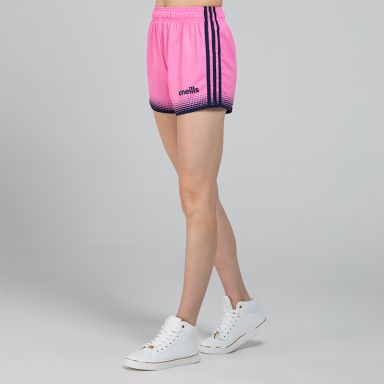 Pink and Marine Nelson GAA shorts by O'Neills