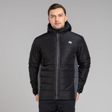 Black Men's Pursuit Waterproof Hooded Padded Jacket from O'Neills 