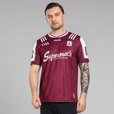 O’Neills Maroon Galway GAA Men's Home Jersey 2025 by O’Neills.