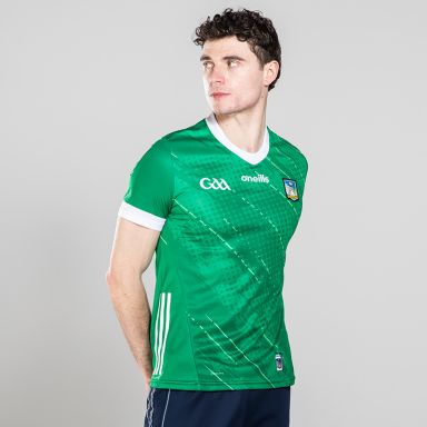 Green Limerick GAA home jersey with Limerick GAA crest by O’Neills