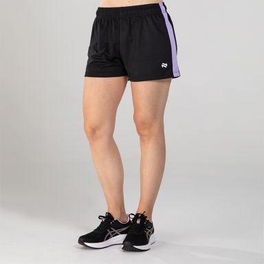 Black Women’s Sports Shorts with elasticated waistband by O’Neills.