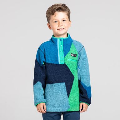 Kids' Bowie Snap Button Fleece Blue / Green from O’Neills 