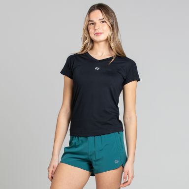 Women's Luxe V-Neck T-Shirt Black from O’Neills