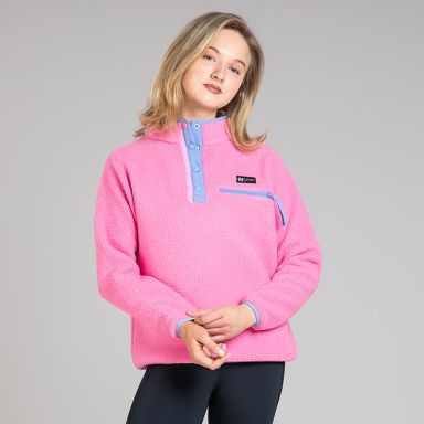 Pink / Blue Stella Snap Fleece Top from O’Neills Sportswear