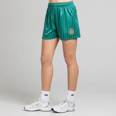 Bottle / White / Gold O’Neills Éireann Irish Heritage Retro Shorts with Jacquard Stripe detailing