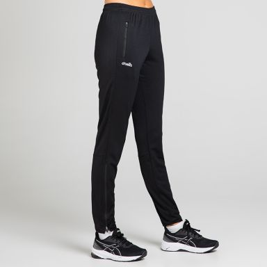 Black Women's Durham Squad Skinny Bottom, with Elasticated waistband with adjustable draw cord from O'Neills.