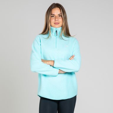 Women’s Blue Pearl Half Zip Sherpa Fleece from O’Neills 