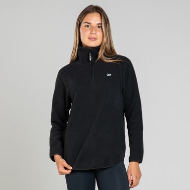 Women’s Pearl Half Zip Sherpa Fleece Black from O’Neills 