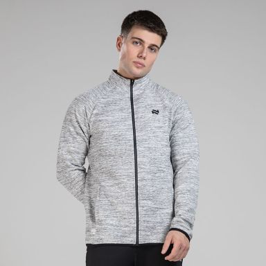Grey Men's Kian Cotton Blend Full Zip from O’Neills