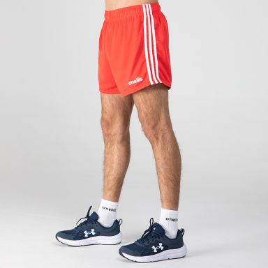Men's O'Neills Red and White Mourne GAA Shorts.