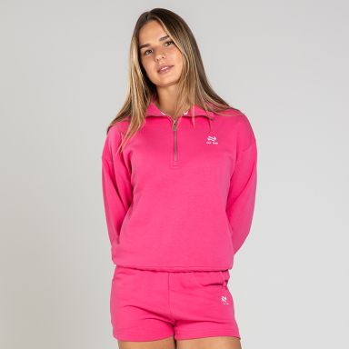 Women’s Legacy Oversized Half Zip Raspberry from O’Neills
