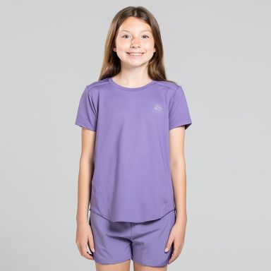 Purple Girls’ Ember Training T-Shirt with soft stretch fabric