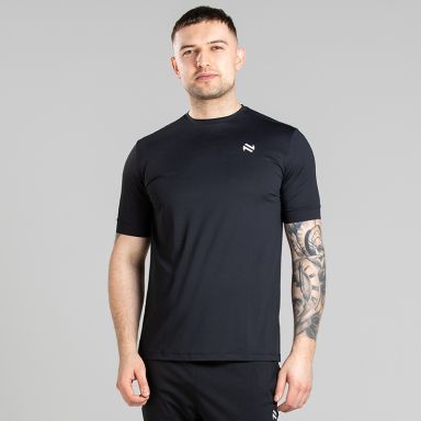 Black O’Neills Men’s Surge Soft Touch T-Shirt designed for comfort and movement