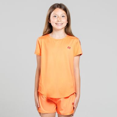 Orange Girls’ Ember Training T-Shirt with soft stretch fabric