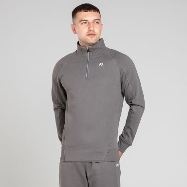 Men's Momentum Half Zip Fleece Top Dark Grey from O’Neills Sportswear