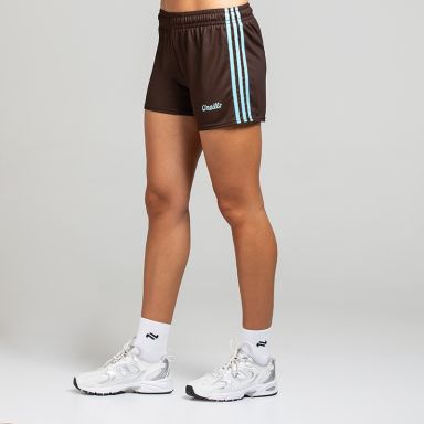 Brown O’Neills Women’s Luma shorts with adjustable drawcord waistband