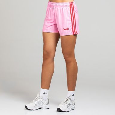 Pink O’Neills Women’s Luma shorts with adjustable drawcord waistband