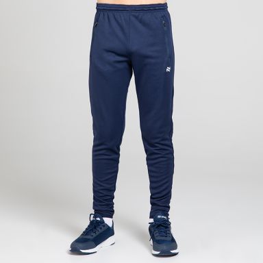 Navy Kids' Rapid Squad Skinny Tracksuits from O’Neills Sportswear featuring two zipped pockets. 