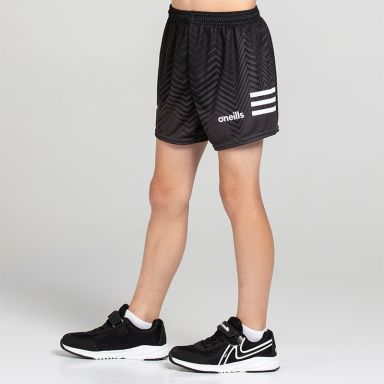 Black O’Neills Kids' Nova shorts with adjustable drawcord waistband