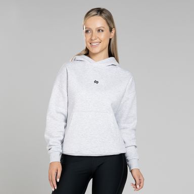Grey Women's Recharge Overhead Hoodie by O'Neills.