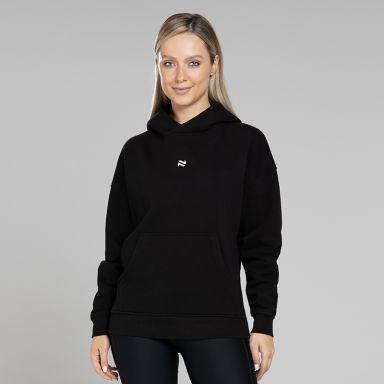 Black Women's Recharge Overhead Hoodie by O'Neills.