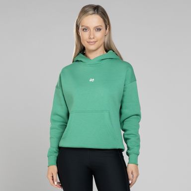 Green Women's Recharge Overhead Hoodie by O'Neills.