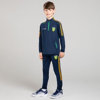 Donegal GAA Kids' Hydra Brushed Skinny Tracksuit Bottoms Navy from O’Neills Sportswear
