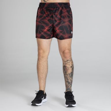 Black and Red Sydney Shorts with elasticated waistband by O’Neills.