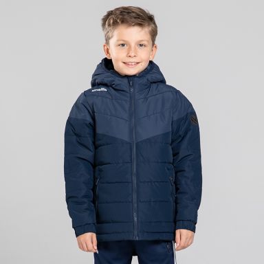 Marine kids' Maddox hooded padded jacket with zip pockets O’Neills.