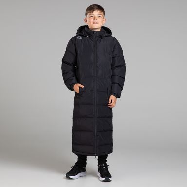 Black Kids Galaxy Quilted Sub Coat from O’Neills with removable hood.  