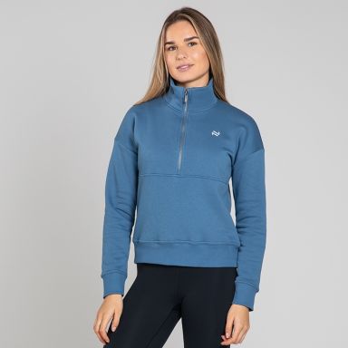 Blue Women’s Ada Half Zip Fleece with funnel neck by O’Neills