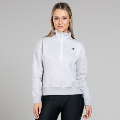 Grey Women’s Ada Half Zip Fleece with funnel neck by O’Neills. 