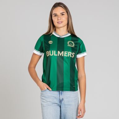 Women's green Bulmers jersey from O'Neills.
