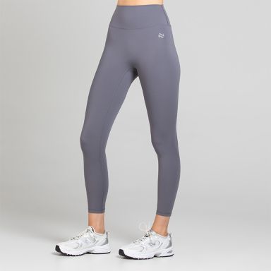 Grey Women’s Ember 7/8 Leggings with above-ankle length and high-rise waistband detail 