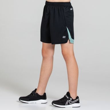 Black O’Neills Kids' Raptor Shorts with size zip pockets and an elasticated waistband
