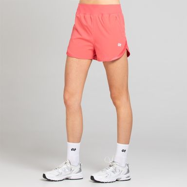 Pink Women’s Ember Training Shorts with zipped pockets and a drawcord waistband 