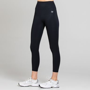 Black Women’s Ember 7/8 Leggings with above-ankle length and high-rise waistband detail 