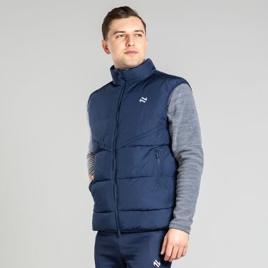 Men's Marine Olympus Padded Gilet with two side zip pockets from O'Neills.