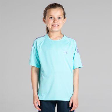 Blue Impact Kids T-Shirt with short sleeves and contrasting print by O’Neills