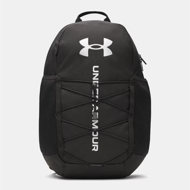 Black and white Under Armour UA Hustle Sport 6.0 Backpack from O'Neills