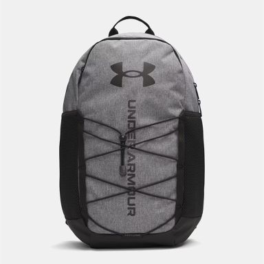 Grey and Black Under Armour UA Hustle Sport 6.0 Backpack from O'Neills