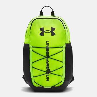 Green and Black Under Armour UA Hustle Sport 6.0 Backpack from O'Neills
