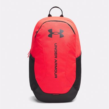 red and black Under Armour UA Hustle Lite Backpack from O'Neills