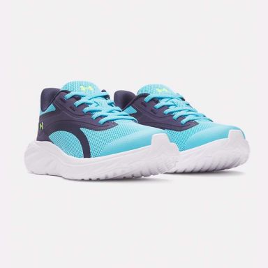Under Armour Kids' Junior UA Ascend AL Running Shoes Blue Blur / Midnight Navy / Hyper Green -SS26