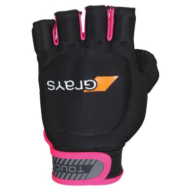 Black and Pink Grays Open-Palmed Hockey Gloves from O’Neills.