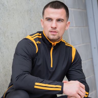 Men's Loxton Brushed Half Zip Top Black / Amber