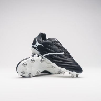 Gilbert side step black football boots from O'Neills.