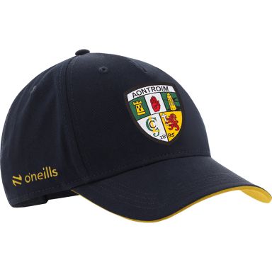 Navy Antrim GAA baseball cap with Antrim GAA crest on the front by O’Neills.