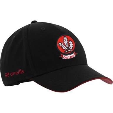 Black Derry GAA baseball cap with Derry GAA crest on the front by O’Neills.